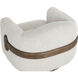 Tadeo Warm Brown / Dove Cream Swivel Armchair